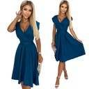 ЭЛЕГАНТНОЕ ТОРЖЕСТВЕННОЕ ПЛАТЬЕ ЖЕНСКОЕ, ТЕМНО-СИНЯЯ ПОЛОСКА