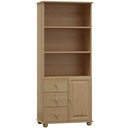 ДЕРЕВЯННЫЙ КНИЖНЫЙ ШКАФ, СОСНОВАЯ БИБЛИОТЕКА ДЛЯ КНИГ