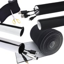 ОРГАНАЙЗЕР НАКЛАДКА КАБЕЛЯ КРЫШКА НА РЕЗКЕ-ВЕЛКРО ВМЕСТИТ МНОГО КАБЕЛЕЙ