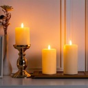 3 GYERTYA DÍSZGYERTYA LED DEKORÁCIÓ KARÁCSONYI DEKORÁCIÓ + TÁVIRÁNYÍTÓ Gyártó kódja ML96