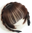 повязка на голову повязка для волос парик челка темно-коричневый