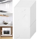 САМОКЛЕЯЩИЕСЯ НАСТЕННЫЕ ПАНЕЛИ ОБОИ ПЛИТКА МРАМОР ПВХ 30Х60СМ БЕЛЫЕ 10 ШТ.