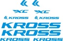Наклейки KROSS синие на велосипед 5-5B РАЗНЫЕ ЦВЕТА