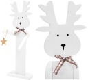 ДЕРЕВЯННЫЙ ОЛЕНЬ НА РОЖДЕСТВЕНСКОЕ УКРАШЕНИЕ БОЛЬШОЕ 35 СМ