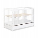 ДЕРЕВЯННАЯ МЕБЕЛЬ ДЛЯ ДЕРЕВЯННЫХ кроваток KLUPŚ TIMI БЕЛАЯ 60x120