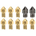 НАБОР MIX 10 СОПЛА MK8 ЛАТУНЬ, ЗАКАЛЕННАЯ СТАЛЬ 3D-ПРИНТЕР CREALITY ENDER