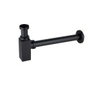 СИФОН ДЛЯ УМЫВАЛЬНИКА BALNEO, КВАДРАТНЫЙ ЛАТУНЬ, ЧЕРНЫЙ