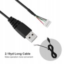 Linka myši USB Výmena kábla myši Farba čierna