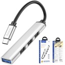USB-концентратор Type C USB-C Type-C 4 в 1 USB3.0 5 Гбит/с + 3 USB2.0 480 Мбит/с 1 ТБ