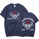 Anime tričko Baki The Grappler T Shirt Yujiro Hanma Gym S Dominujúci vzor orientálny