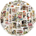 ВИНТАЖНЫЕ РЕТРО ВОДОНЕПРОНИЦАЕМЫЕ НАКЛЕЙКИ НАКЛЕЙКИ ДЛЯ НОУТБУКА 50 шт.