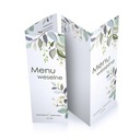 СВАДЕБНОЕ МЕНЮ ПЕРСОНАЛИЗАЦИЯ цветы новые дизайны