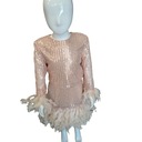 КОМПЛЕКТ БЛУЗКА + ЮБКА ИЗ ПЕРО С ПАЙЕТКАМИ 14 лет 158/164 ХИТ