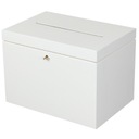 Деревянная коробочка для СВАДЕБНЫХ конвертов, ключ БЕЛЫЙ