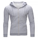 LUC02 г. L ОДНОТОННАЯ ТОЛСТОВКА НА МОЛНИИ С КАПЮШОНОМ