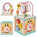 МОНТЕССОРИ РАЗВИВАЮЩИЙ КУБ ДЕРЕВЯННЫЙ ЛАБИРИНТ