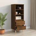 vidaXL Vysoká skrinka, hnedý dub,40x36x110 cm,materiál na báze dreva Farba nábytku Zlatý dub