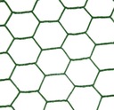 Siatka hexagonalna ocynk+pcv - oczko 13x13 mm