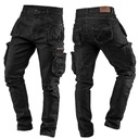 РАБОЧИЕ БРЮКИ ДЖИНСЫ ЧЕРНЫЕ С ЭЛАСТАНОМ РАЗМЕР L NEO 81-233