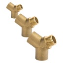 ТРОЙНИК Y-ТИПА GW GW GZ 1/2 DN15 АЛМАЗНЫЙ ЛАТУННЫЙ ТРОЙНИК