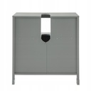 FRG128-SG skrinka pod umývadlo, kúpeľňový nábytok, kúpeľňová skrinka s po Farba prednej časti sivá