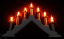ПОДСВЕЧНИК NICE ADVENT, МИГАЮЩЕЕ ПЛАМЯ, 7 светодиодов
