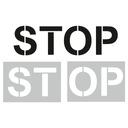 Трафарет STOP для дорожной живописи 180х51см