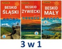 БЕСКИД СЛЕНСКИ ЖИВЕЦКИ МАЛЫ КАРТА ЛАМИНИРОВАННАЯ x 3 КОМПАСА НАБОР