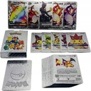 55 штук легендарных карточек с покемонами, серебряная карта