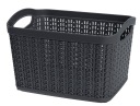 Koszyk prostokątny organizer WILLOW 3,3L grafitowy