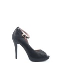 ADOLFO DOMINGUEZ Размер EU 39, черные туфли с открытым носком