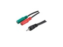 Kabel adapter jack 4pin (M) 2x3pin (F) 55cm Akyga Model TOP