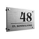 Алюминиевая табличка с номером для фасада забора