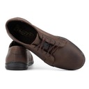 Мужские кожаные туфли POLBUT POLSKIE на шнуровке 320 темно-коричневые 41