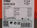 PLAQUETTES FREIN BMW DROIT E87 05- TRW GDB1810photo 14