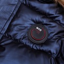 Zimná kožušinová bunda teplá tmavo modrá prešívaná 7/8 134/140 Kód výrobcu YF-2185