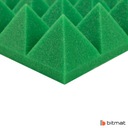 Поролоновая губка, акустический коврик, пирамидка, зеленый, конусы 5 см, конференц-зал