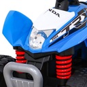 Quad Honda 250X TRX na akumulator Niebieski + Klakson + LED + Ekoskóra Długość pojazdu 64 cm