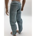 Pánske džínsové nohavice v mierke 1/6 na akciu Dominujúci materiál iný