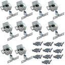 10x МЕБЕЛЬНЫЙ ЗАМОК С РОЛИКОВОЙ ЗАЩЕЛКОЙ, ВСТАВЛЕННЫЙ В ДВЕРИ ШКАФА, ОЦИНКОВАННЫЕ