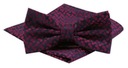 Мужской галстук-бабочка с нагрудным платком Alties - Красный в горошек