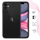 SMARTFON APPLE IPHONE 11| 4GB 128GB| CZARNY| 6 CALI |ETUI SZKŁO GRATIS