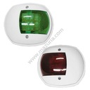 КРАСНЫЕ И ЗЕЛЕНЫЕ СВЕТОДИОДНЫЕ ЛАМПЫ, БЕЛЫЙ ПВХ, 100Х88 ММ