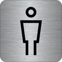 Пиктограмма Алюминиевая ТАБЛИЧКА - Мужской туалет