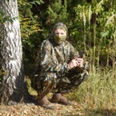 Ghillie Suit Set Hunting Woodland Camo Hooded Dominantný materiál viskóza