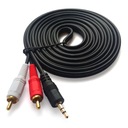 KÁBEL AUDIO ADAPTER 2x RCA MINI JACK 3.5MM CINCH STEREO 2,8M Porty minijack (3,5 mm) - 2x RCA (cinch)