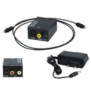 Конвертер аудиосигнала цифровой/аналоговый (оптический/RCA) + блок питания / 91-200