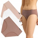 x3 FIGI DAMSKIE Atlantic 3LP-211 bawełniane majtki średni stan - M