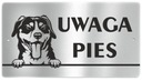 Tabliczka UWAGA PIES stal nierdzewna ENTLEBUCHER