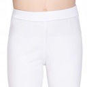 Legíny Dlhé dievčenské elastické Bavlnené nohavičky biele 122 Kód výrobcu Długie legginsy Getry dziewczęce klasyczne
